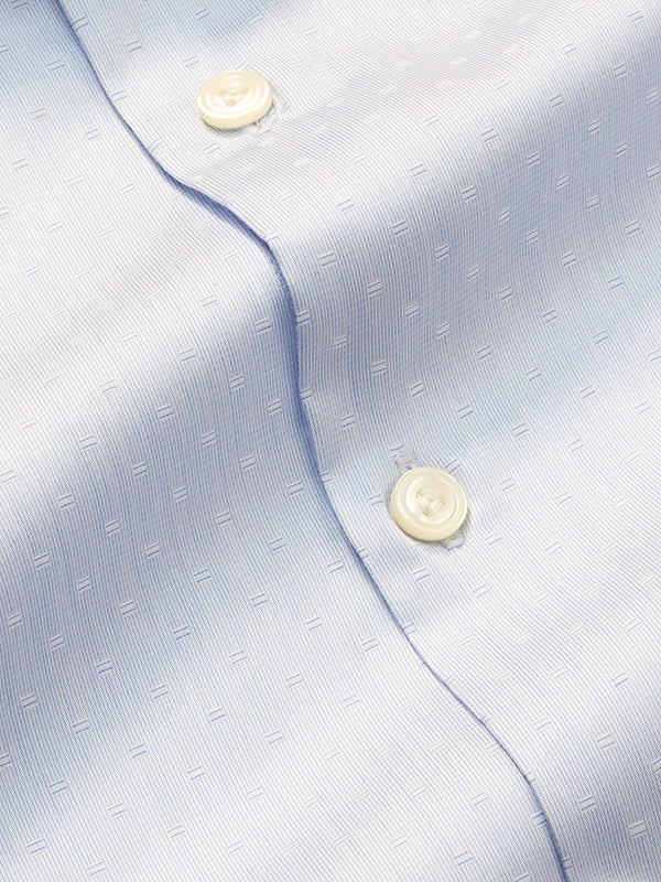 Marchetti Sky Solid Full Sleeve Single Cuff Slim Fit Classic Formal Cotton Shirt