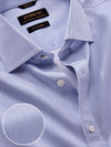Marchetti Blue Striped Half Sleeve Classic Fit Classic Formal Cotton Shirt
