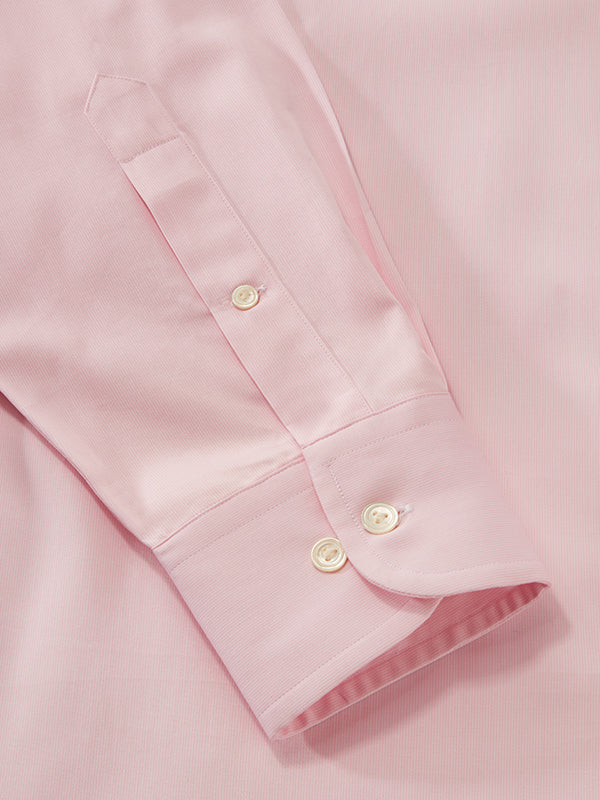 Marchetti Pink Striped Full Sleeve Single Cuff Classic Fit Classic Formal Cotton Shirt