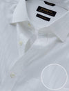 Marchetti White Striped Full Sleeve Single Cuff Classic Fit Classic Formal Cotton Shirt