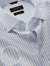 Marchetti Sky Striped Full Sleeve Single Cuff Classic Fit Classic Formal Cotton Shirt