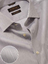 Marchetti Black & White Striped Full Sleeve Single Cuff Tailored Fit Classic Formal Cotton Shirt