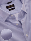 Marchetti Blue Striped Half Sleeve Tailored Fit Classic Formal Cotton Shirt