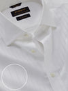 Marchetti White Striped Full Sleeve Single Cuff Tailored Fit Classic Formal Cotton Shirt