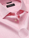 Marchetti Pink Solid Full Sleeve Single Cuff Tailored Fit Classic Formal Cotton Shirt