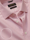 Mariano Pink Striped Full Sleeve Single Cuff Tailored Fit Classic Formal Two Ply Mercerized Cotton Shirt