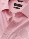 Marinetti Red Solid Full Sleeve Single Cuff Classic Fit Classic Formal Two Ply Mercerized Cotton Shirt
