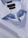 Matera Sky Solid Full Sleeve Single Cuff Tailored Fit Classic Formal Two Ply Mercerized Cotton Shirt