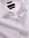 Matera White Solid Full Sleeve Single Cuff Tailored Fit Classic Formal Two Ply Mercerized Cotton Shirt