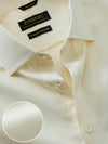Matera Cream Solid Full Sleeve Single Cuff Tailored Fit Classic Formal Two Ply Mercerized Cotton Without Pocket Shirt