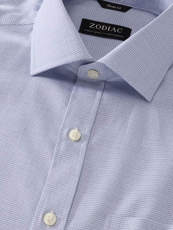 Mazzaro Blue Check Full Sleeve Classic Fit Semi Formal Super Fine Cotton Shirt