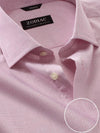 Mazzaro Pink Check Full Sleeve Single Cuff Tailored Fit Semi Formal Super Fine Cotton Shirt