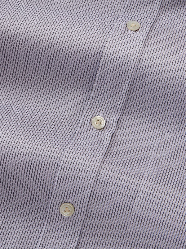 Montefalco Light Grey Solid Full Sleeve Single Cuff Classic Fit Classic Formal Silk Touch Egyptian Giza Cotton Shirt