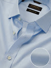 Montefalco Sky Solid Full Sleeve Single Cuff Classic Fit Classic Formal Silk Touch Egyptian Giza Cotton Shirt