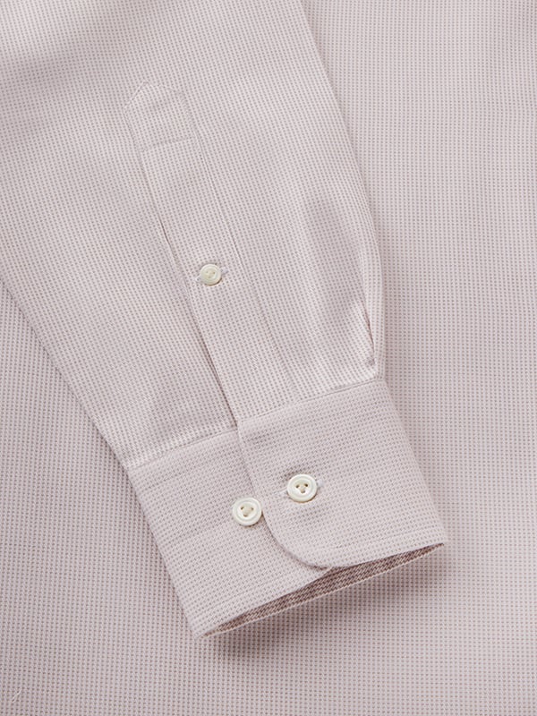 Montefalco Beige Solid Full Sleeve Single Cuff Classic Fit Classic Formal Egyptian Giza Silk Touch Cotton Shirt