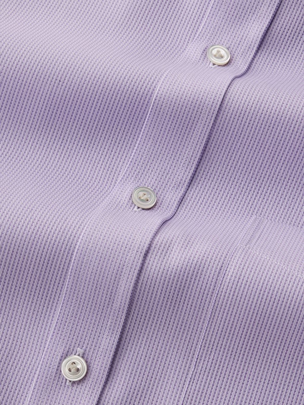 Montefalco Lilac Solid Full Sleeve Single Cuff Classic Fit Classic Formal Egyptian Giza Silk Touch Cotton Shirt