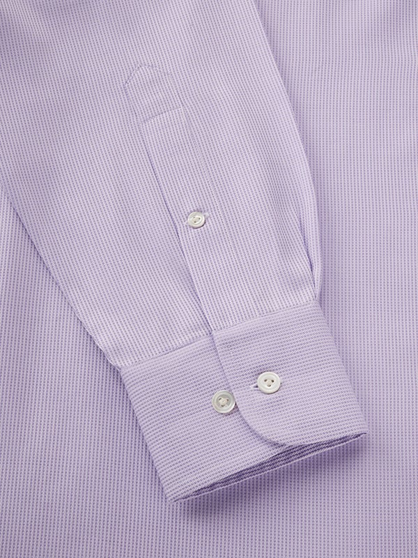 Montefalco Lilac Solid Full Sleeve Single Cuff Classic Fit Classic Formal Egyptian Giza Silk Touch Cotton Shirt