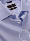 Montefalco Sky Solid Full Sleeve Single Cuff Tailored Fit Classic  Formal Silk Touch Egyptian Giza Cotton Shirt