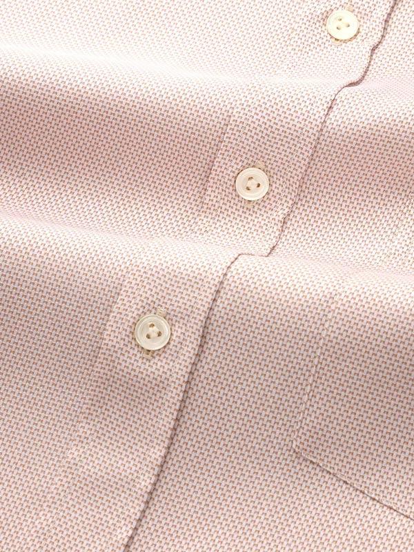Monteverdi Cream Solid Full Sleeve Single Cuff Classic Fit Classic Formal Two Ply Mercerized Cotton Shirt