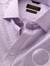 Monteverdi Lilac Solid Full Sleeve Single Cuff Classic Fit Classic Formal Two Ply Mercerized Cotton Shirt