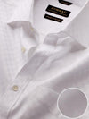 Monteverdi White Solid Full Sleeve Single Cuff Classic Fit Classic Formal Two Ply Mercerized Cotton Shirt