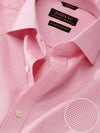 Monteverdi Red Solid Full Sleeve Single Cuff Classic Fit Classic Formal Two Ply Mercerized Cotton Shirt