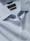 Monteverdi Sky Solid Full Sleeve Double Cuff Classic Fit Classic Formal Two Ply Mercerized Cotton Shirt