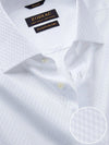 Monteverdi White Solid Full Sleeve Double Cuff Classic Fit Classic Formal Two Ply Mercerized Cotton Shirt