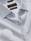Monteverdi Sky Solid Full Sleeve Double Cuff Tailored Fit Classic Formal Two Ply Mercerized Cotton Shirt