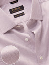 Monteverdi Brown Solid Full Sleeve Single Cuff Tailored Fit Classic Formal Two Ply Mercerized Cotton Shirt