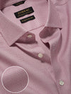 Monteverdi Pink Solid Full Sleeve Single Cuff Tailored Fit Classic Formal Two Ply Mercerized Cotton Shirt