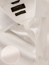 Monteverdi White Solid Full Sleeve Single Cuff Tailored Fit Classic Formal Two Ply Mercerized Cotton Without Pocket Shirt
