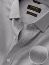 Mystero Black & White Solid Full Sleeve Single Cuff Classic Fit Semi Formal Dark Two Ply Mercerized Cotton Shirt