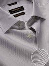Novella Light Grey Check Full Sleeve Single Cuff Tailored Fit Classic Formal Two Ply Mercerized Cotton Shirt