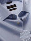 Novella Sky Check Full Sleeve Single Cuff Tailored Fit Classic Formal Two Ply Mercerized Cotton Shirt