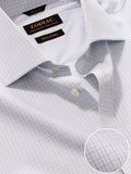 Palladio Blue Check Full Sleeve Single Cuff Classic Fit Classic Formal Super Fine Cotton Shirt