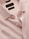 Ponte Beige Solid Full Sleeve Single Cuff Classic Fit Classic Formal Two Ply Mercerized Cotton Shirt