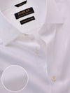 Ponte White Check Full Sleeve Single Cuff Tailored Fit Classic Formal Two Ply Mercerized Cotton Without Pocket Shirt
