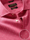 Praiano Rose Printed Full Sleeve Single Cuff Classic Fit Semi Formal French Flax Linen Shirt