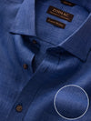 Praiano Royal Solid Half Sleeve Classic Fit Semi Formal European Flax Linen Shirt