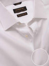 White Solid Full Sleeve Single Cuff Tailored Fit Classic Formal Two Ply Mercerized Premium Cotton Shirt