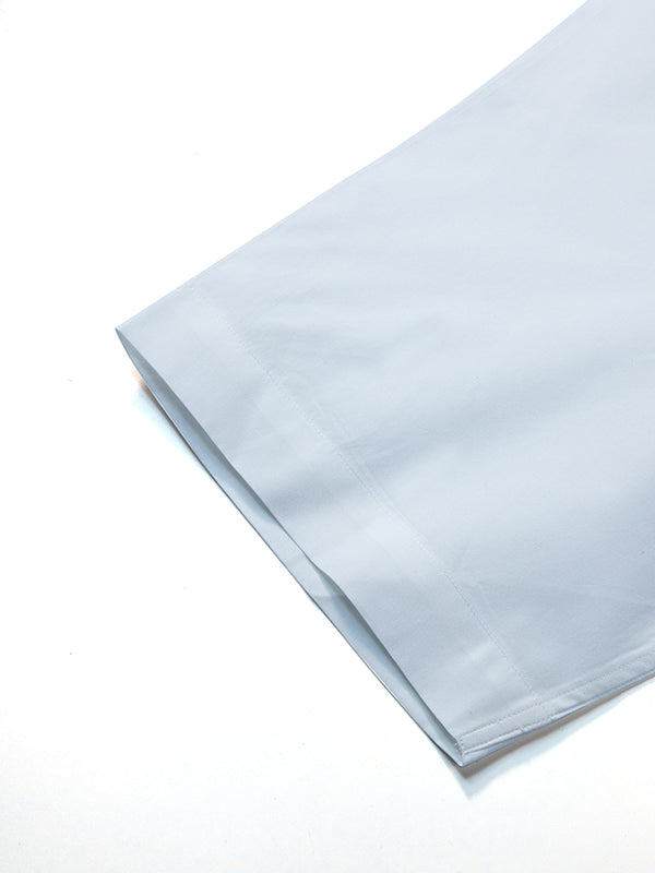 White Solid Half Sleeve Semi Fit Semi Formal Two Ply Mercerized Premium Cotton Shirt