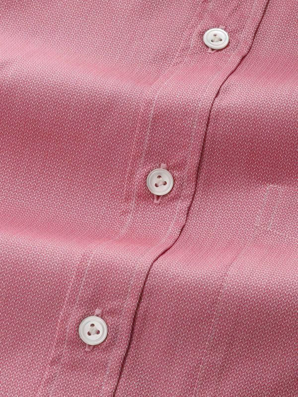 Roreto Rose Solid Full Sleeve Single Cuff Classic Fit Semi Formal Two Ply Mercerized Cotton Shirt