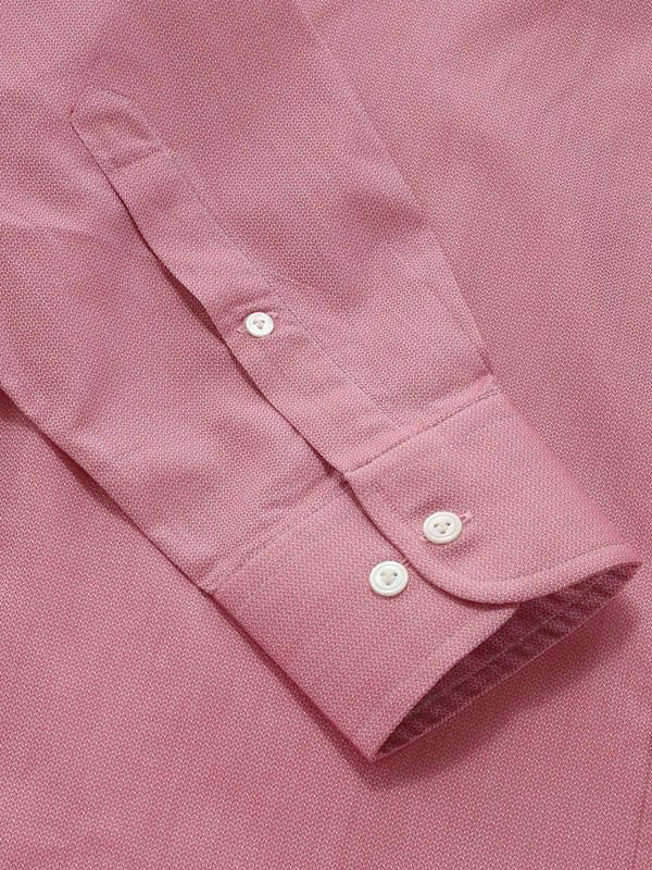 Roreto Rose Solid Full Sleeve Single Cuff Classic Fit Semi Formal Two Ply Mercerized Cotton Shirt