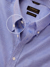 Structure Ink Solid Full Sleeve Single Cuff Classic Fit Classic Formal Two Ply Mercerized Cotton Shirt