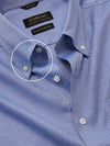 Structure Ink Solid Full Sleeve Single Cuff Tailored Fit Classic Formal Two Ply Mercerized Cotton Without Pocket Shirt