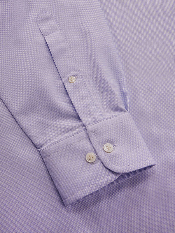Structure Sky Solid Full Sleeve Single Cuff Classic Fit Classic Formal Two Ply Mercerized Cotton Shirt