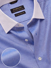 Structure Ink Solid Full Sleeve Double Cuff Tailored Fit Classic Formal Two Ply Mercerized Cotton Shirt