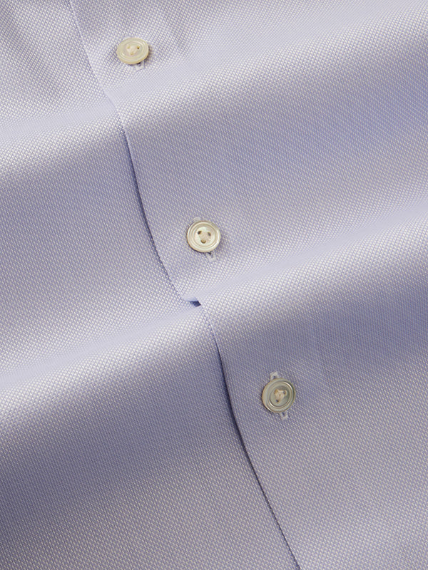 Structure Sky Solid Full Sleeve Single Cuff Tailored Fit Classic Formal Two Ply Mercerized Cotton Without Pocket Shirt