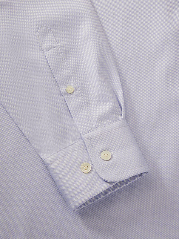 Structure Sky Solid Full Sleeve Single Cuff Tailored Fit Classic Formal Two Ply Mercerized Cotton Without Pocket Shirt